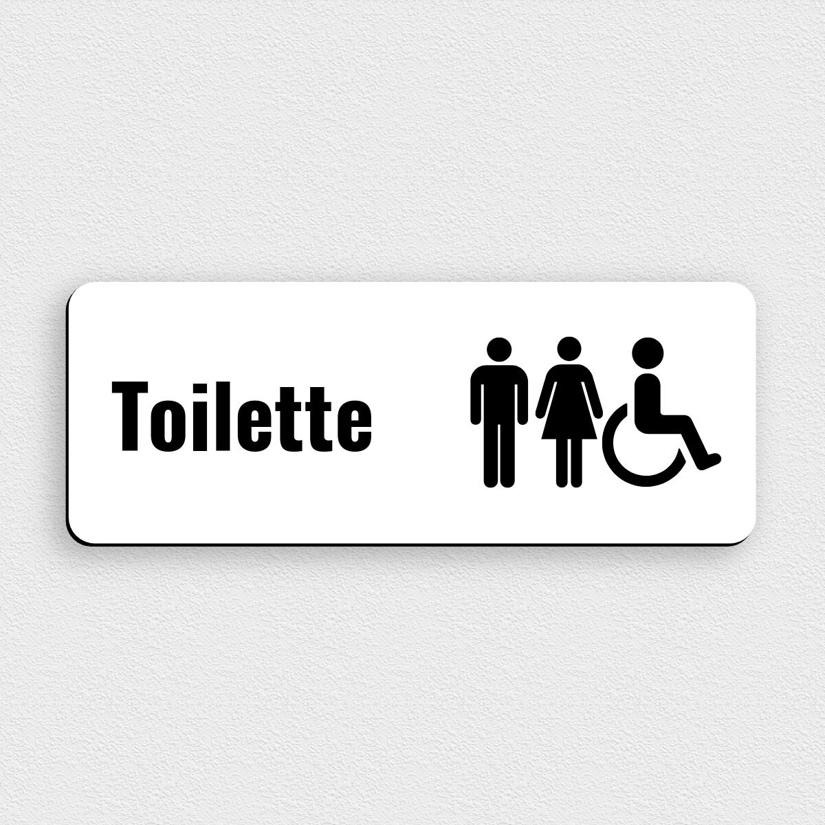 Set Da 6 Targhette Adesive In Acciaio Inox Per Porta O Muri Con Icone