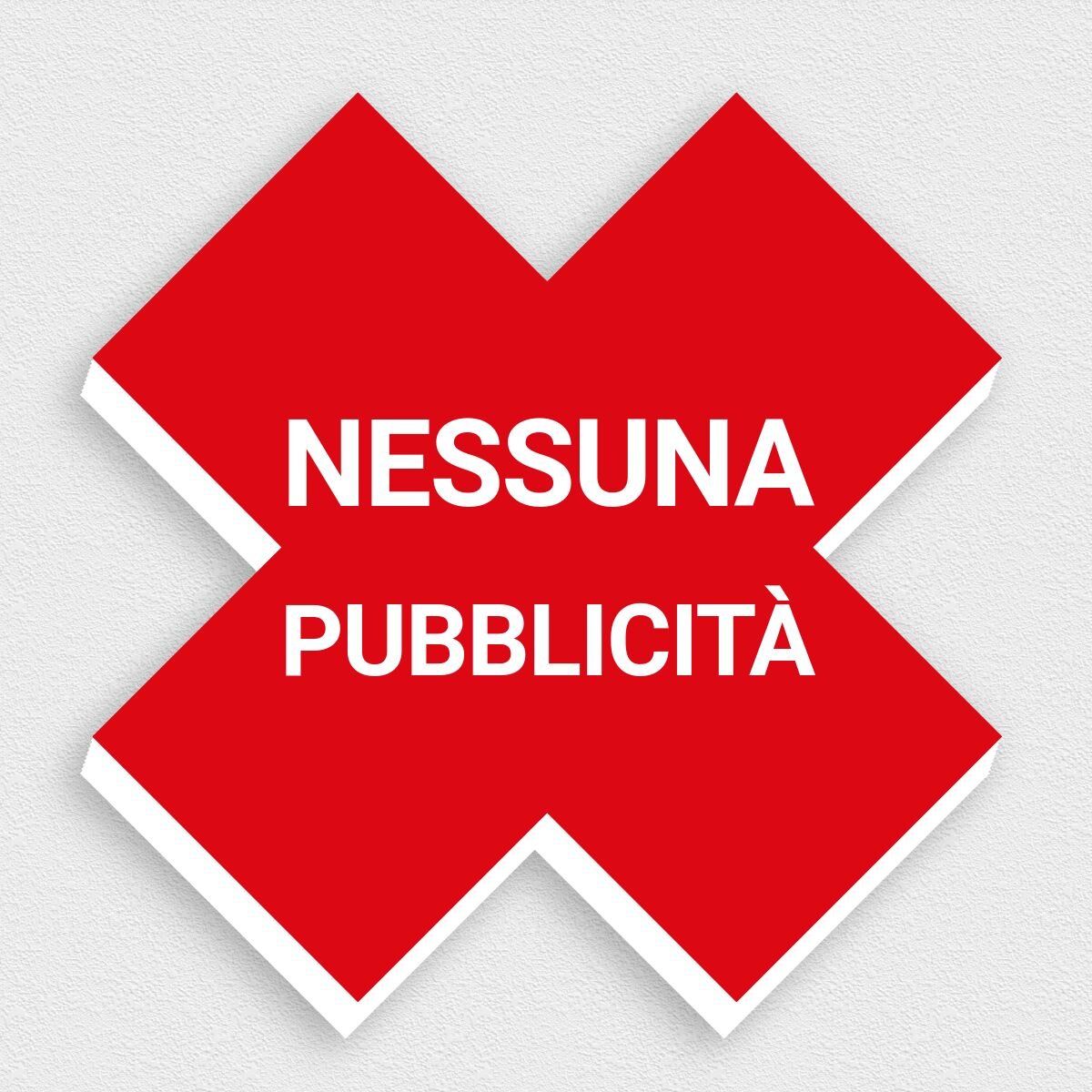 Kiwistar Adesivo Nessuna Pubblicità Per Cassetta Postale – 6,8x2,8 Cm, UV Resistente, Rimovibile