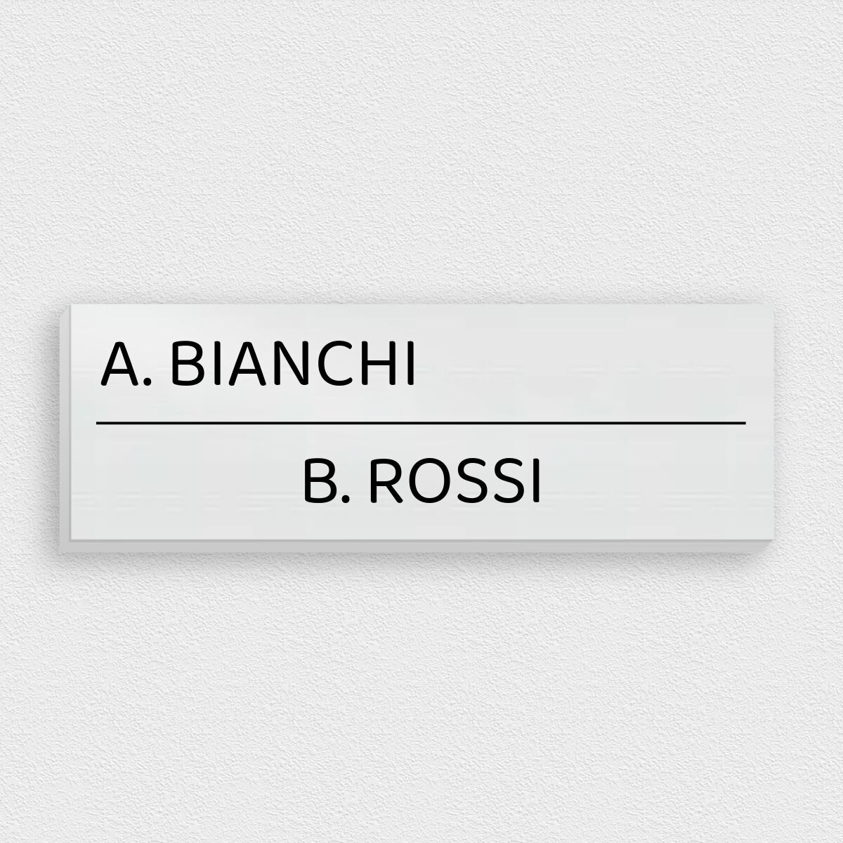 Sticker Personalizzati In Alluminio Dibond - Testo A Scelta, Per