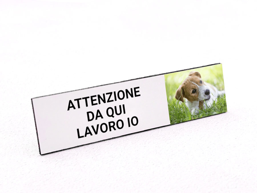 Targa in metallo 20 x 30 cm bombata Cocker Spaniel cane personaggio decorazione regalo